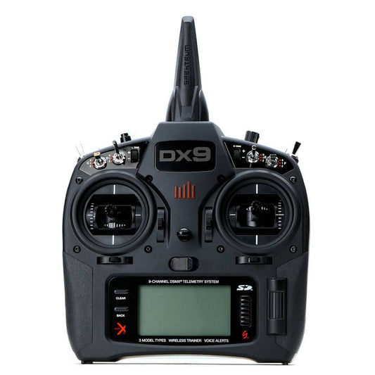 Spektrum - DX9 Black 9-Channel DSMX Transmitter Only, Mode 2, SPMR9910