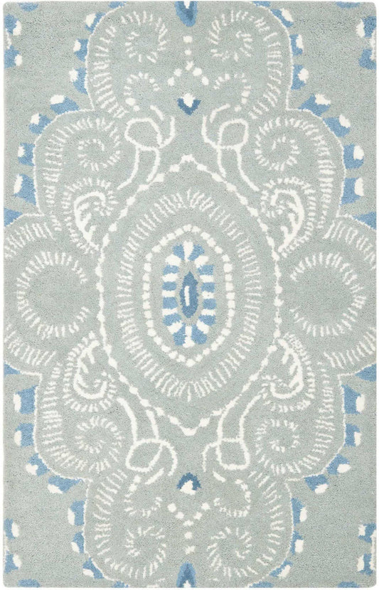 Safavieh Wyndham Blue / Ivory Rug; Square 7