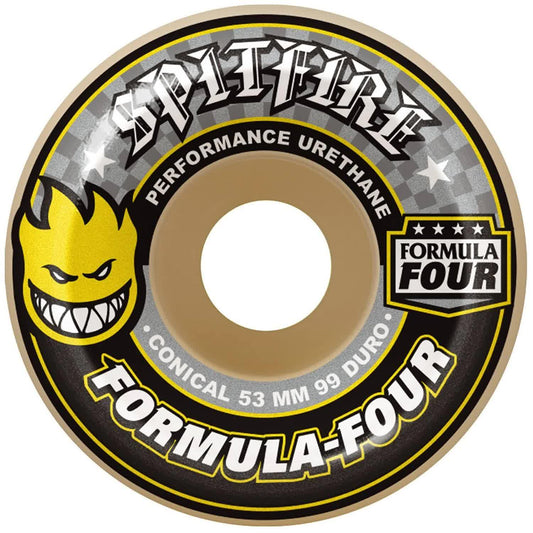 Spitfire Skateboard Wheels Formula Four Conical 54mm 99D