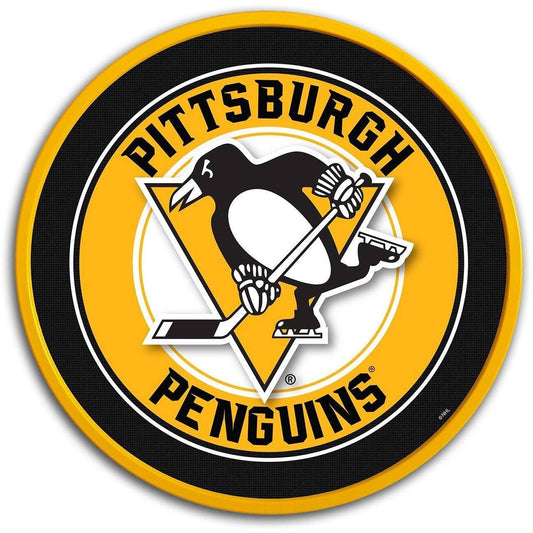 Pittsburgh Penguins: Modern Disc Wall Sign