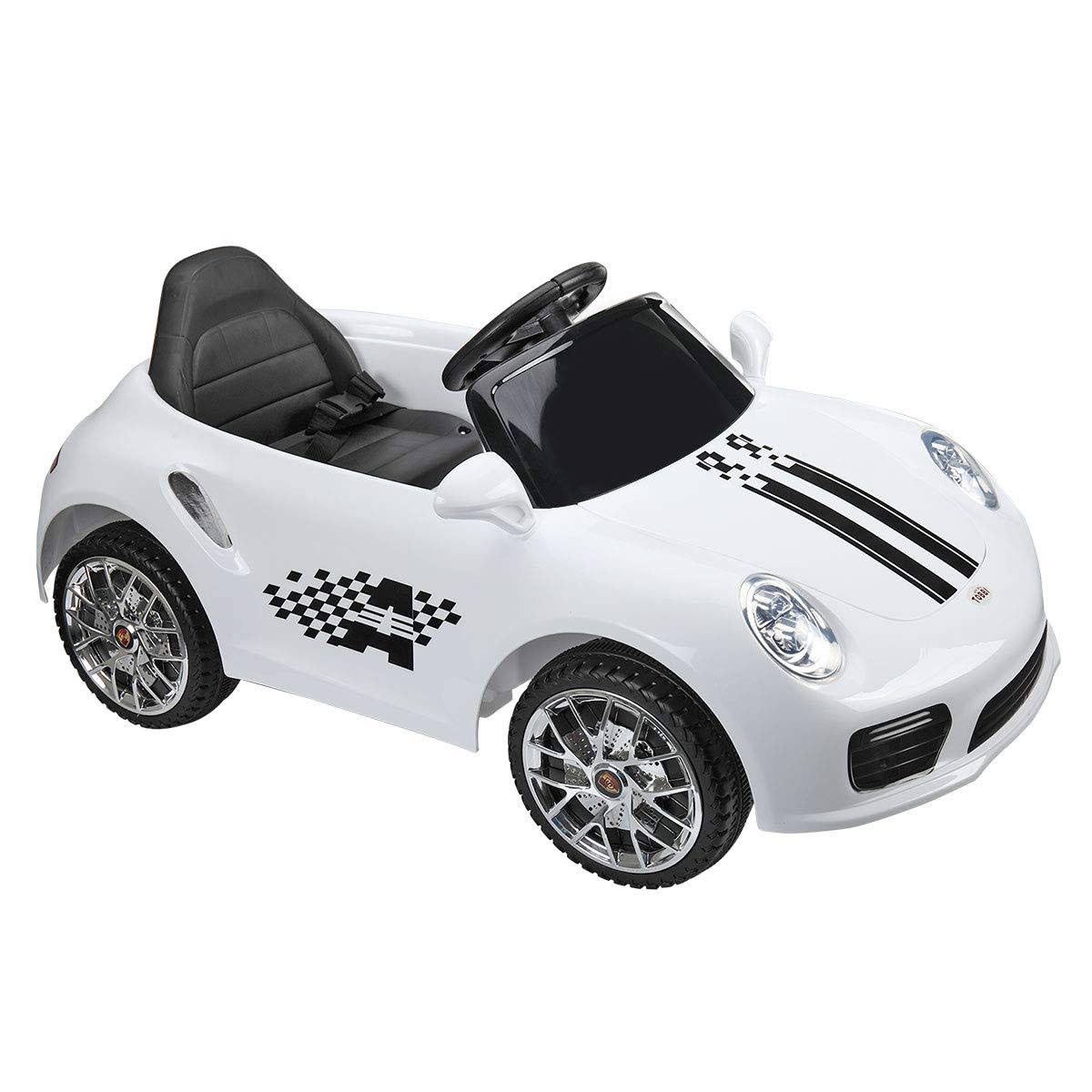 Tobbi 6V Electric Kids Ride on Car Licensed MP3 Remote Control White