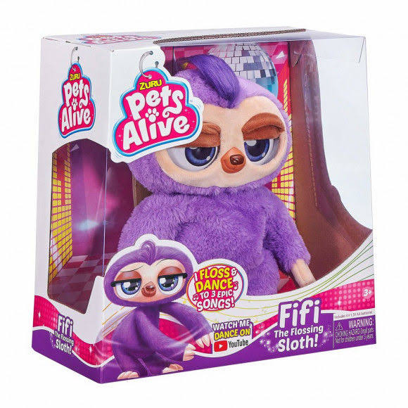 Zuru Pets Alive Fifi Sloth Floss-Dance