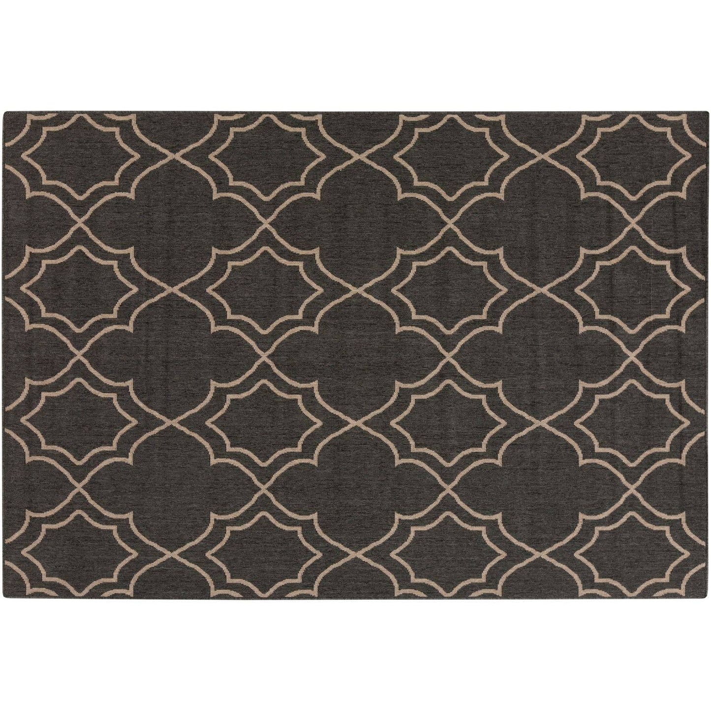 Surya Anderson Trellis Indoor Outdoor Rug - Black - 3.5X5.5 ft