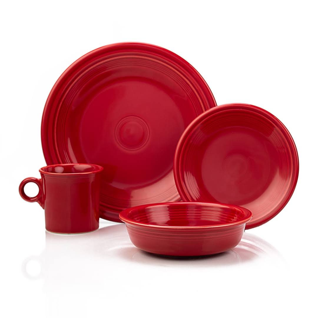 Fiesta Scarlet 16-Piece Dinnerware Set