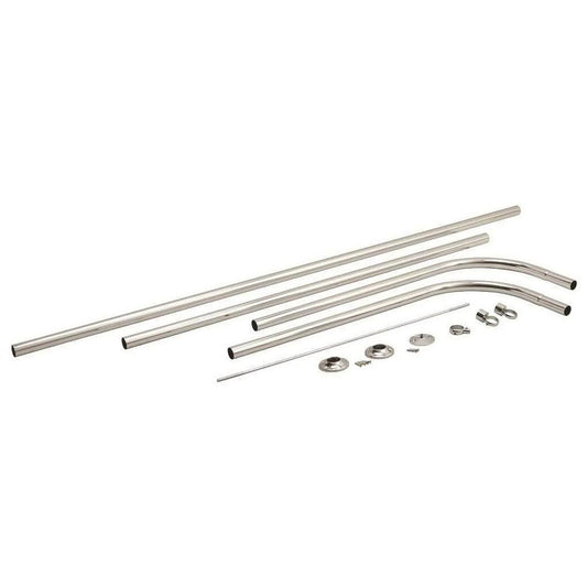 Premier D Type Shower Rod with Ceiling Support