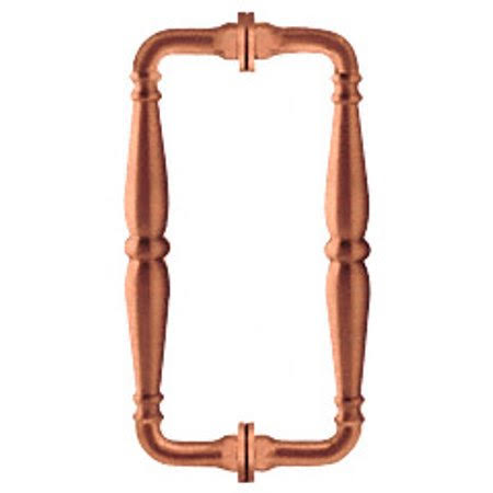 CRL V1c8x8abc0 Antique Brushed Copper 8 inch Victorian Style Back-to-Back Pull Handles, Bronze