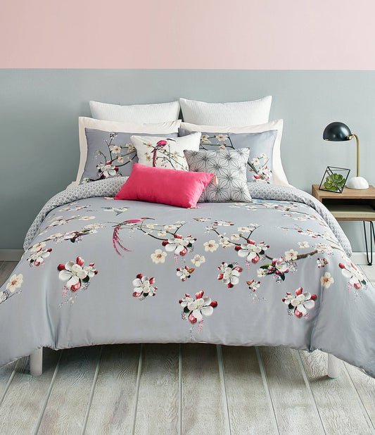 Ted Baker Flight of The Orient Duvet Cover Set, Full/Queen - White/Multi