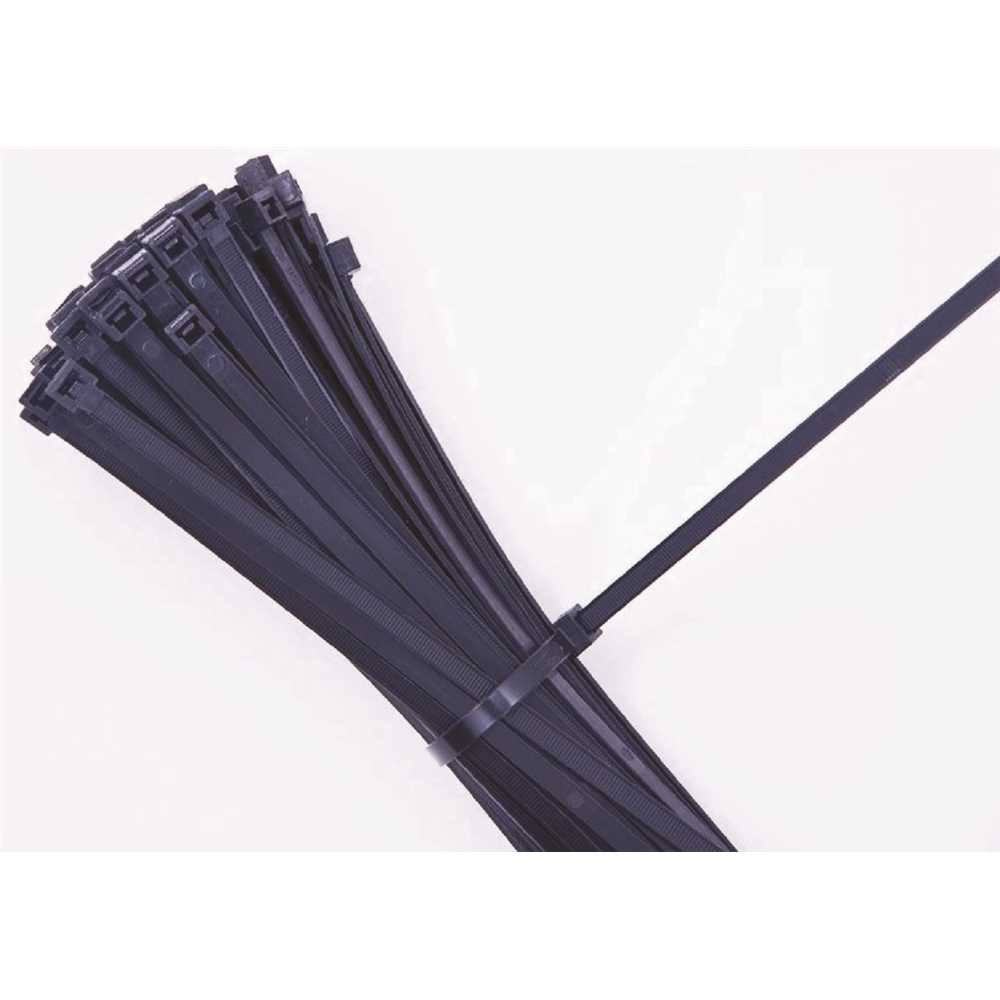 Commercial Electric B14S0D 14 in. 50 lbs UV Cable Tie Black - Pack of 500