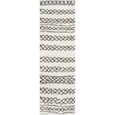 Damiane Geometric Ivory/Black Area Rug Mistana Rug Size  Runner 23