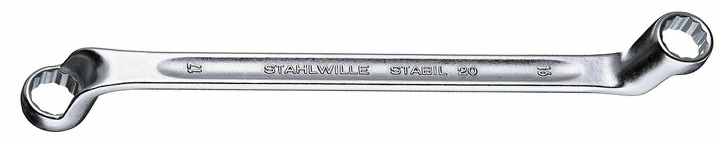 Stahlwille 20 Double Ended Ring Spanner, 22 x 24 mm