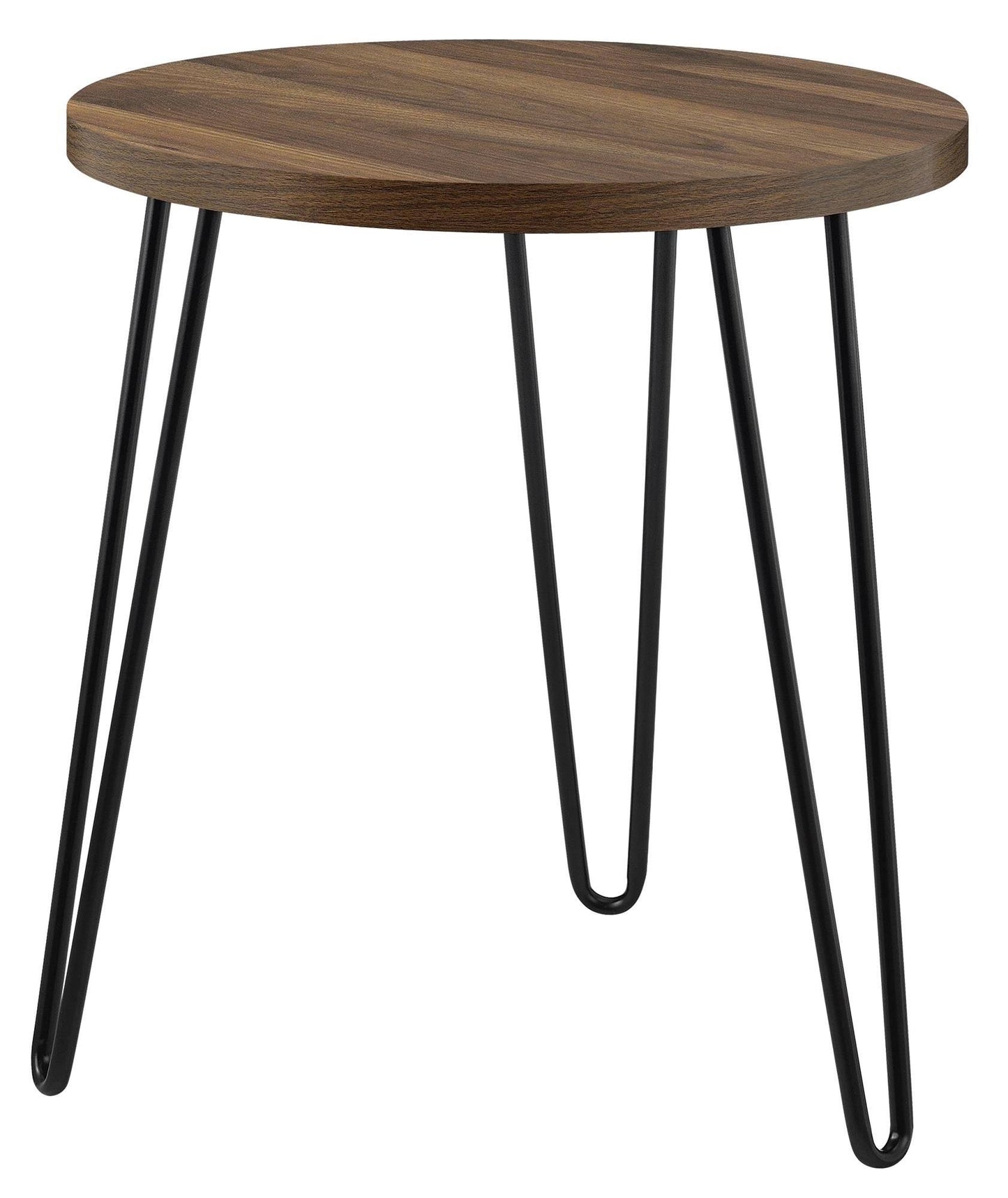 Ameriwood Home Owen Retro Round End Table Walnut