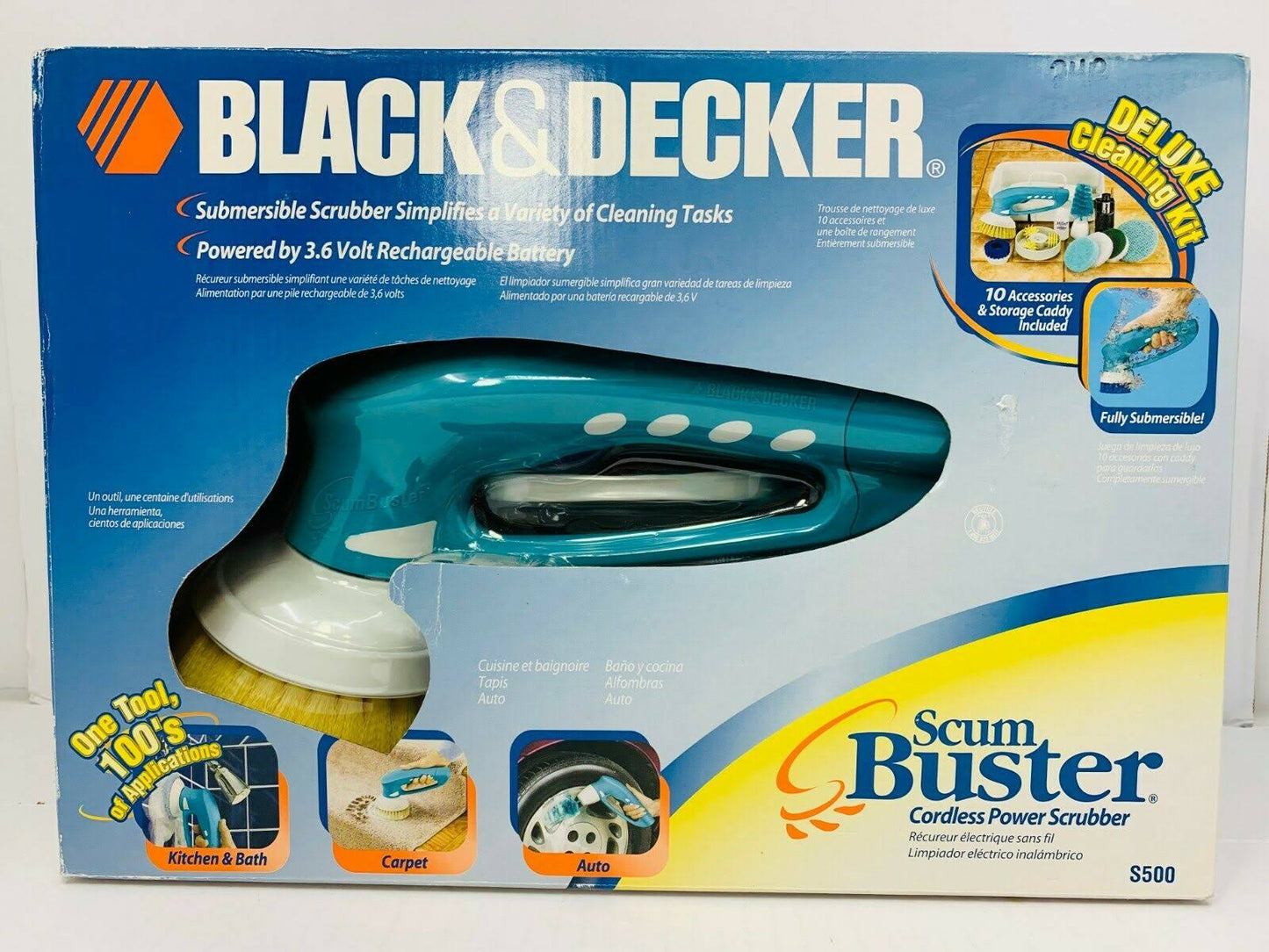 Black Decker S500 Scumbuster Cordless Power Scrubber