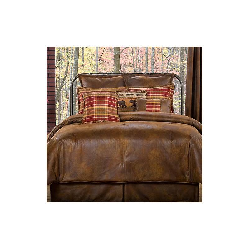 Victor Mill Gatlinburg 4 Piece Comforter Set, Size: Queen, Brown