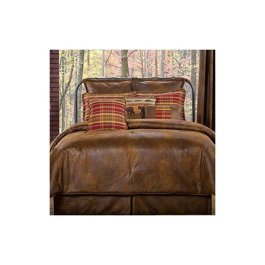 Victor Mill Gatlinburg 4 Piece Comforter Set, Size: Queen, Brown