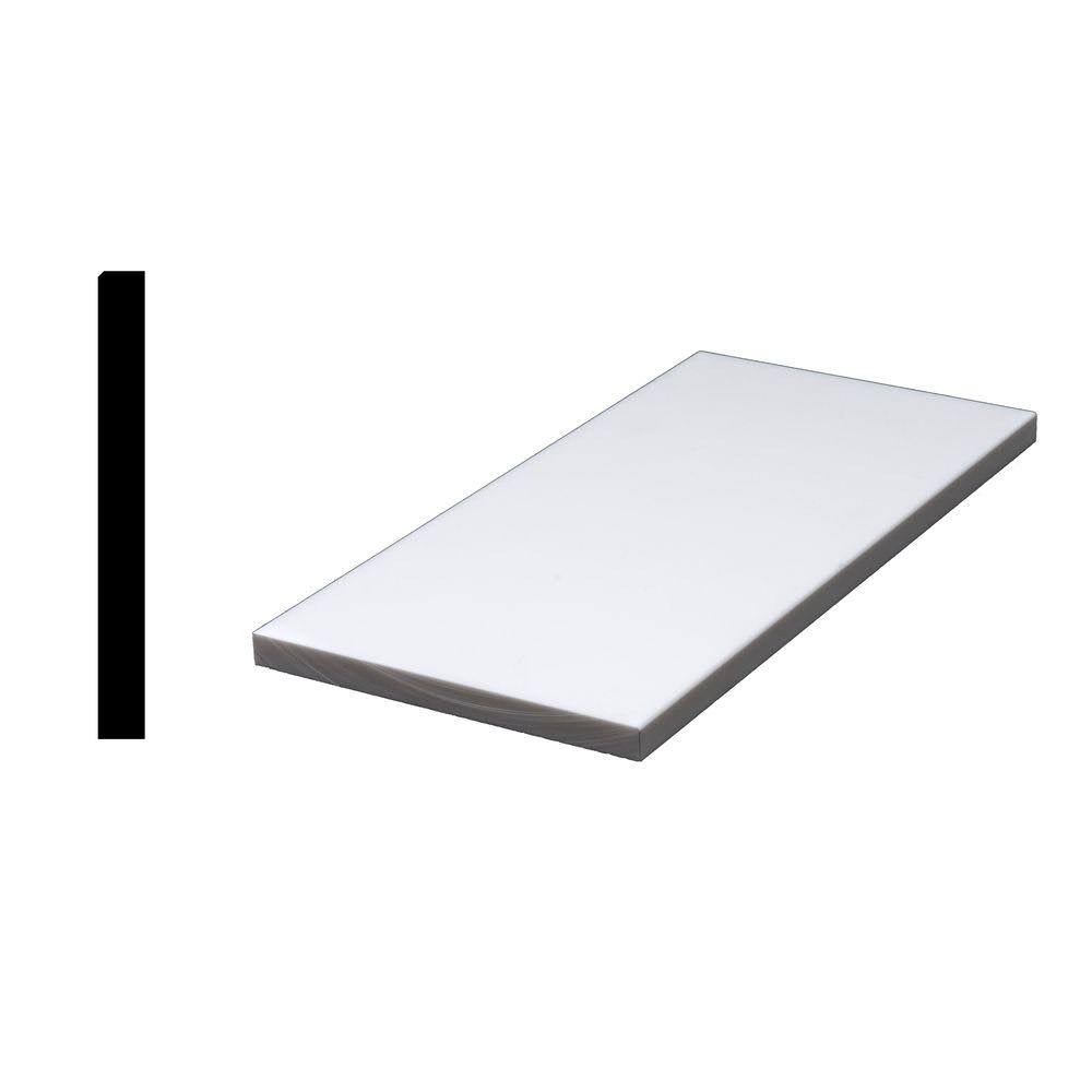 Siltech Innovative Windowsill Products Designer White 1/2 in. x 4-7/8 in. x 60 in. Acrylic Sanded Eased Edge Window Sill MOULDIN