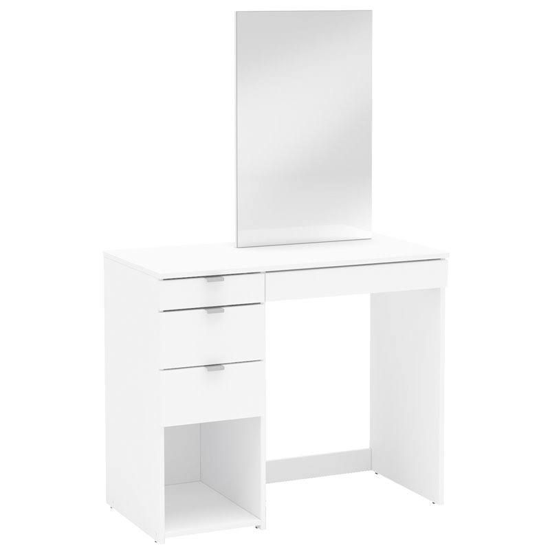 Polifurniture Joplin White Bedroom Vanity