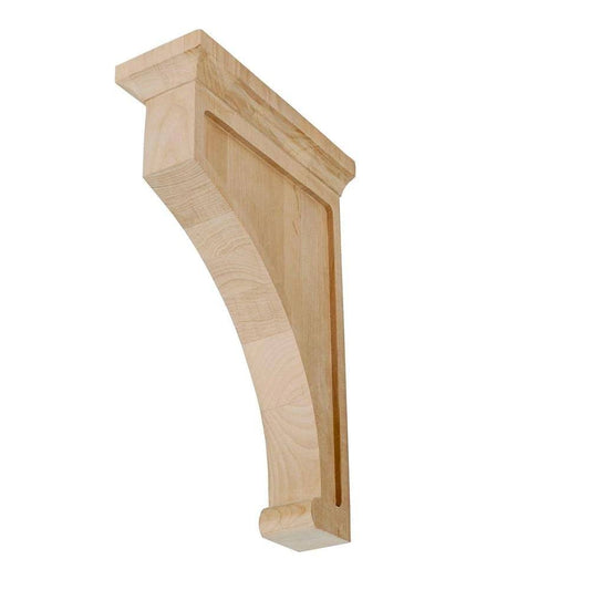 American Pro Decor 5APD10586 Large Plain Bracket Wood Corbel