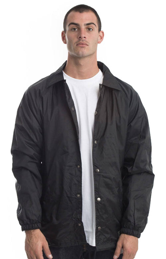 Dickies Snap Front Nylon Jacket - Black