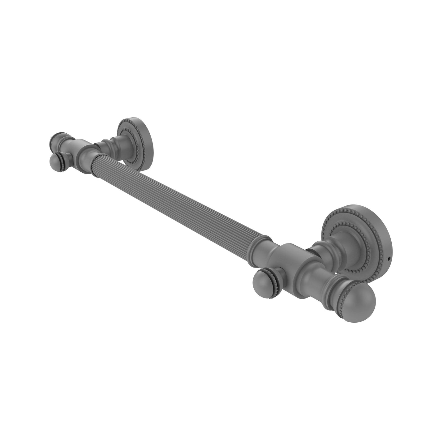 Allied Brass 32 inch Grab Bar Reeded Matte Gray