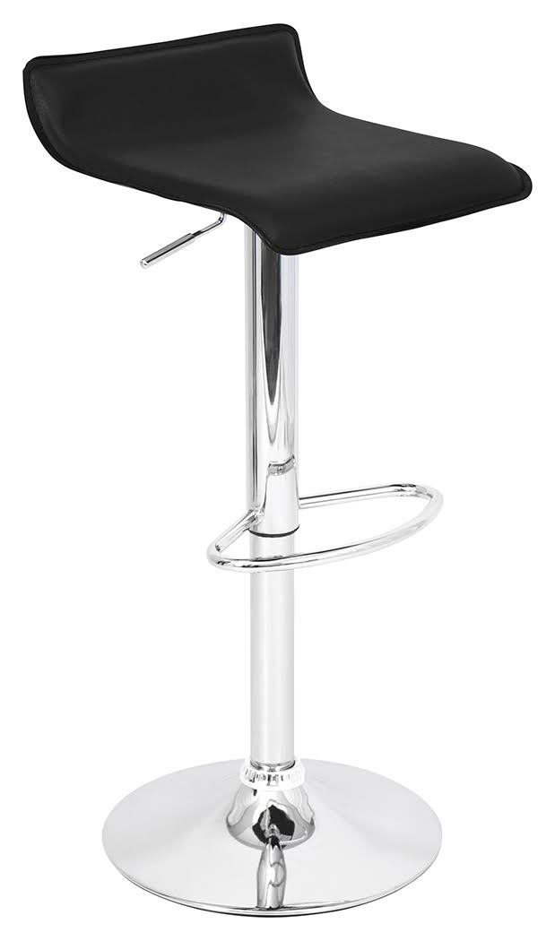 Ale Adjustable Height Bar Stool with Swivel, Black by Ashley HomeStore