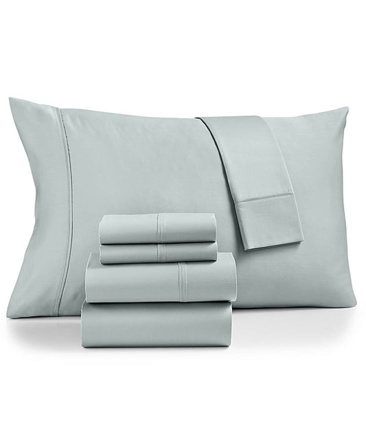 Fairfield Square Collection Brookline 1400 Thread Count 6 pc. Sheet Set, California King - Seaglass