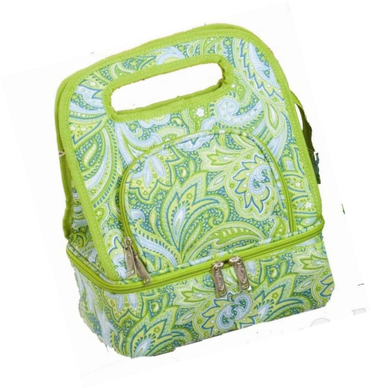 Picnic Plus Savoy Lunch Bag (Green Paisley)