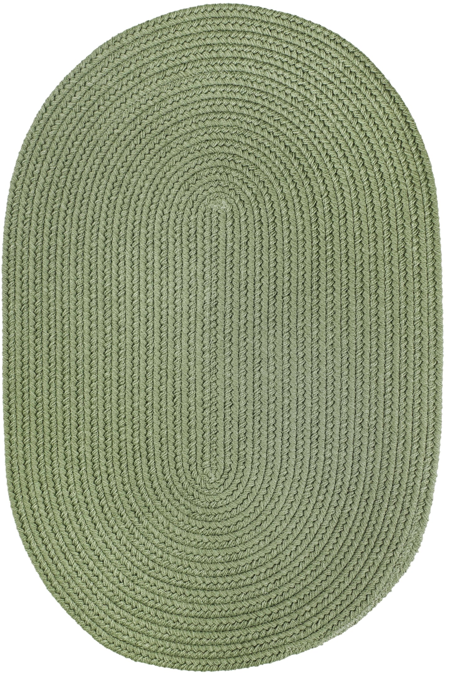 Rhody Rug Wearever Olive Poly 3x5 Oval