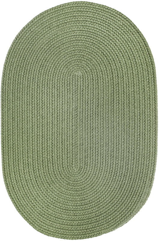 Rhody Rug Wearever Olive Poly 3x5 Oval