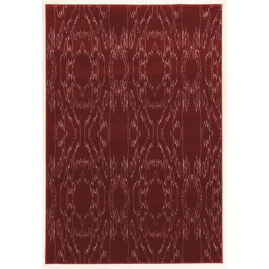 Belen Kox Prisma Electric Red Rug, Size 53 inchx76 inch