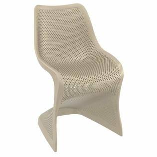 Compamia Bloom Patio Dining Chair in Taupe