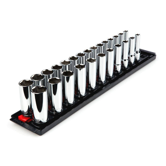 Tekton 1/2 in. Drive Deep 6-Point Socket Set (26-Piece) Shd92203