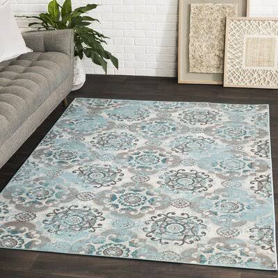 Raquel Floral Area Rug Rug Size  Rectangle 53