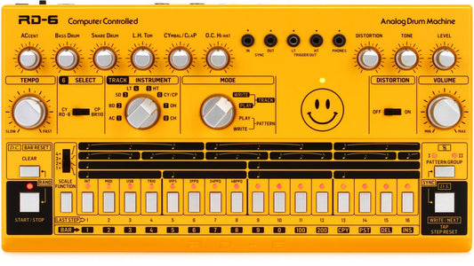 Behringer RD-6-AM Analog Drum Machine - Yellow