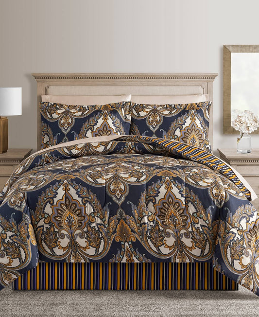 Fairfield Square Odyssey Reversible 8-Pc. Comforter Set Queen