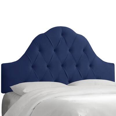 Ainsley Upholstered Panel Headboard Wayfair Custom Upholstery Size: California King, Upholstery: Velvet Navy