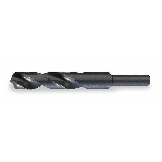 Chicago-Latrobe Reduced Shank Drill Bit, 59/64 in, 118 , High Speed Steel, Black Oxide Model 55459