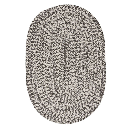 Colonial Mills Howell Tweed Gray Rug - 5 ft x 8 ft Oval