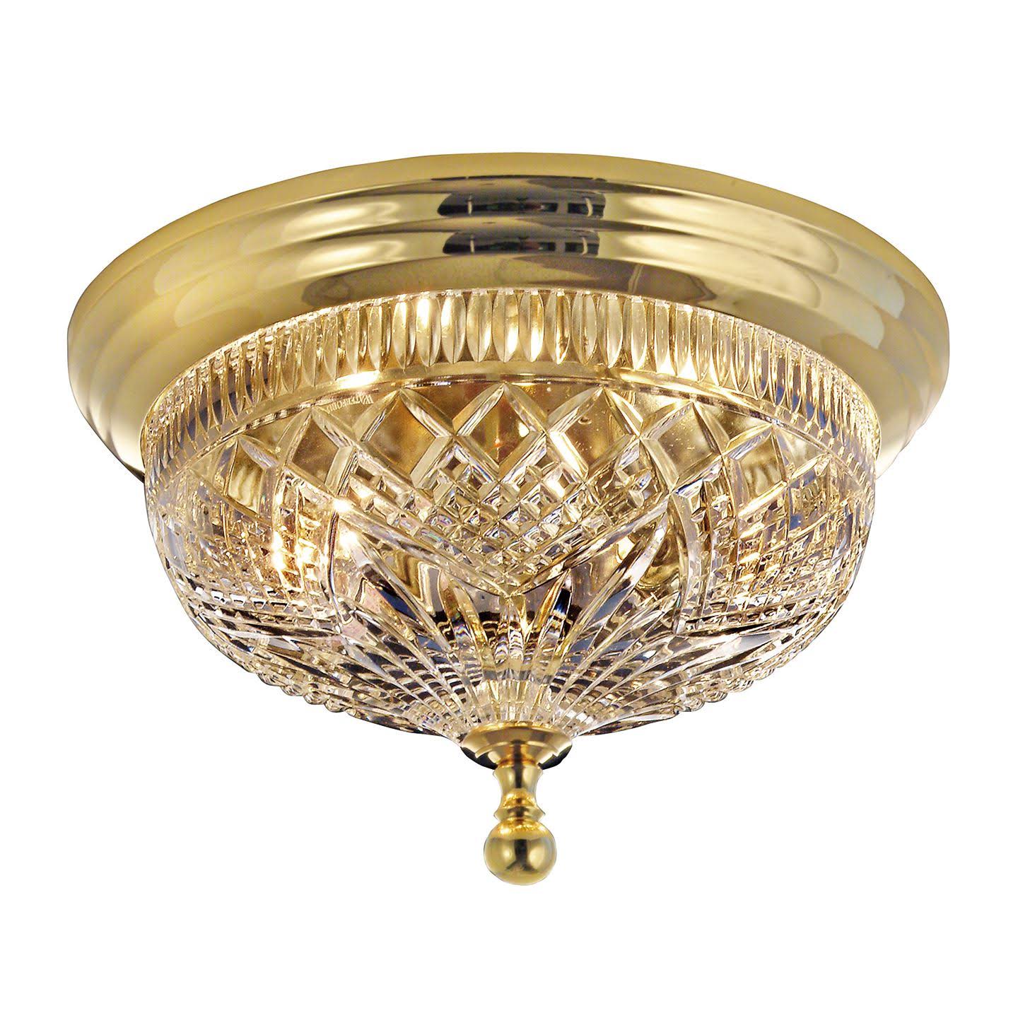 Waterford Beaumont Polished Brass 12in Ceiling Fixture