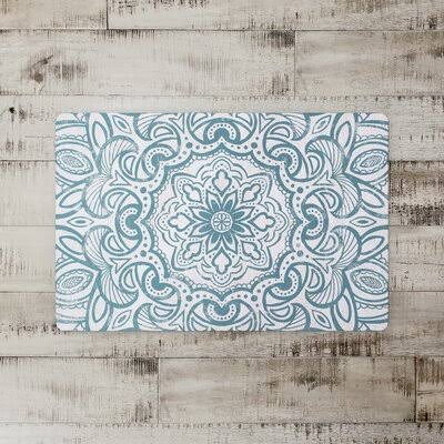 Shattuck Medallion Mandala Kitchen Mat Red Barrel Studio Color: Sea Glass