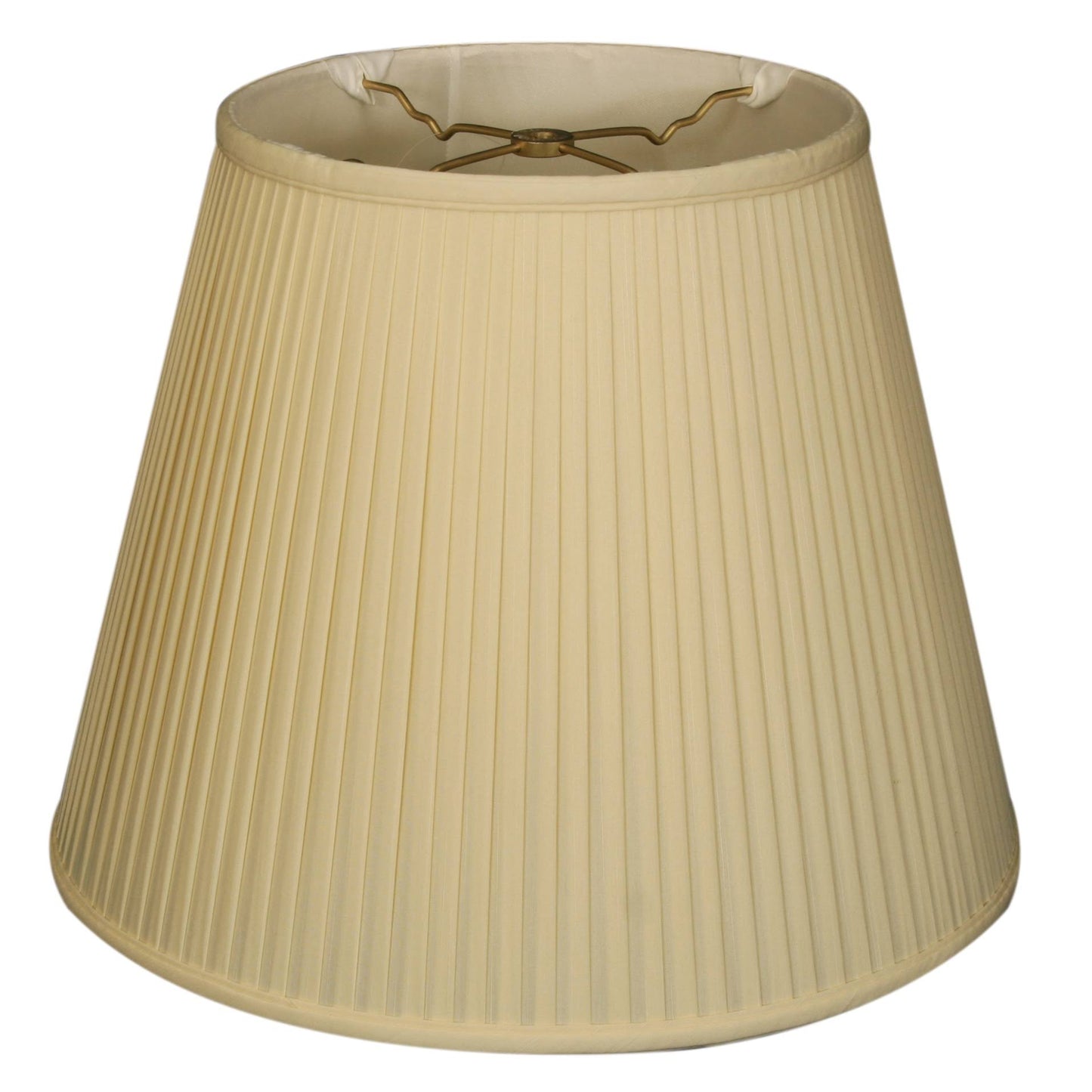 Royal Designs Empire Side Pleat Basic Lamp Shade, Linen / Taupe 9 x 14 x 10.5 - Color