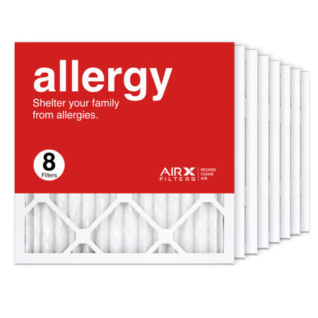 AIRx Filters 16x16x1 Air Filter MERV 11 Pleated HVAC AC Furnace Air Filter, Allergy 8-Pack Made in The USA