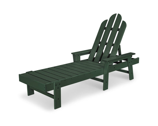 POLYWOOD Long Island Chaise Lounge, Green