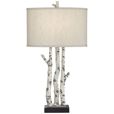 Birch Forest Table Lamp - Cabin Lighting, Black Forest Decor