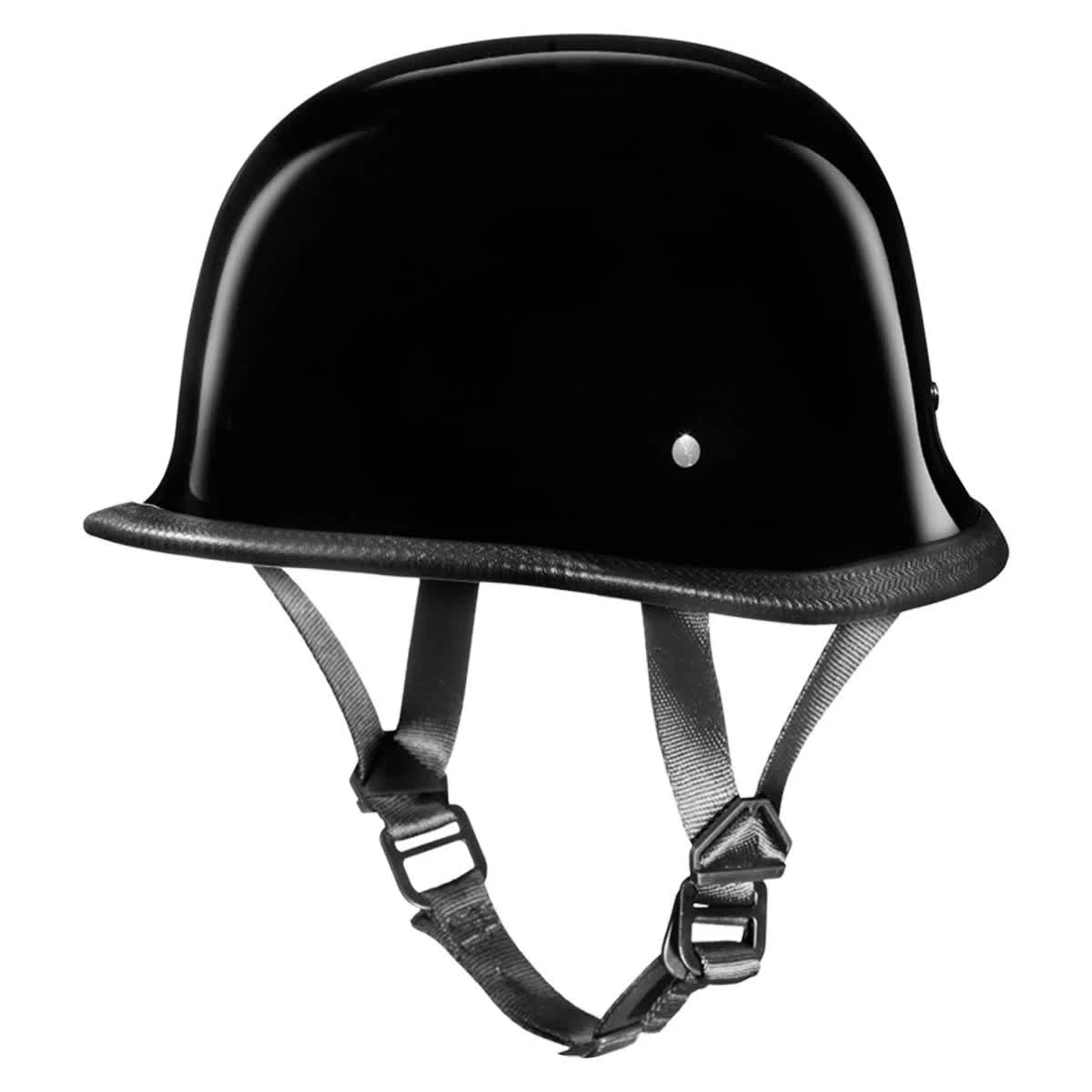 D.O.T. German Helmet - Hi-Gloss Black L