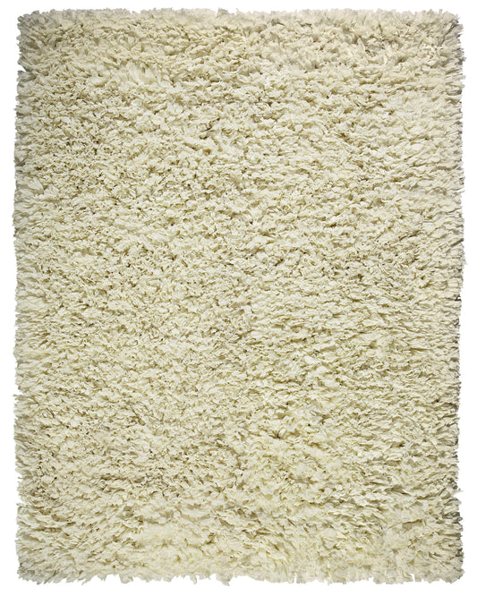 Anji Mountain 8 x 10 Creme Paper Shag Rug