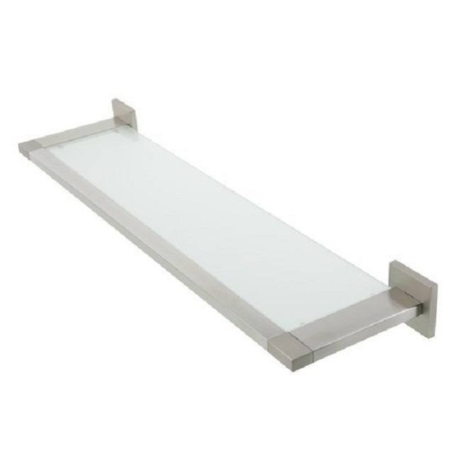 Tiger Glass Vanity Shelf Items Brushed Stainless Steel