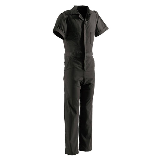 Berne Poplin Short Sleeve Coverall - Charcoal - 4XL - Tall