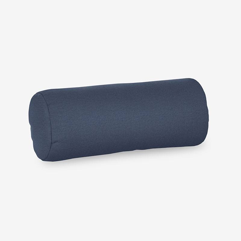 Sunbrella Outdoor Bolster Pillow - Denim - Blue, One size, Canvas Polyester | The Company Store