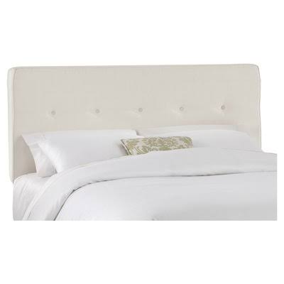 Skyline Furniture Upholstered Panel Headboard Size California King, Upholstery Talc