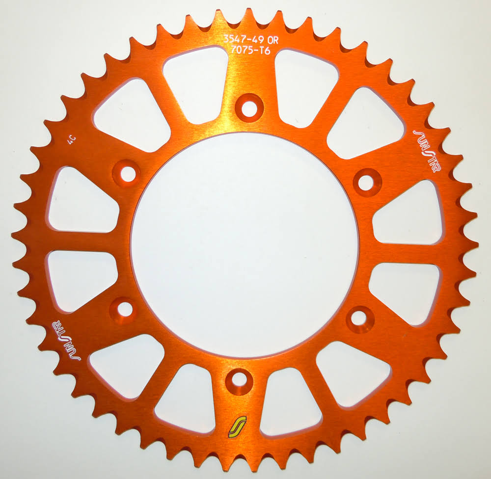 Sunstar - 5-354748OR - Sprocket Rear 48T Orange